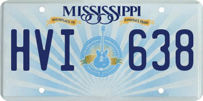 MS license plate HVI638