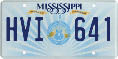 MS license plate HVI641