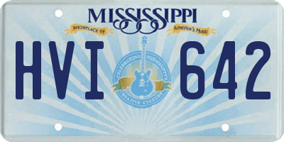 MS license plate HVI642