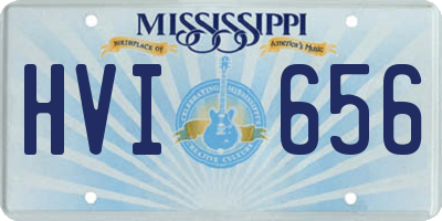 MS license plate HVI656