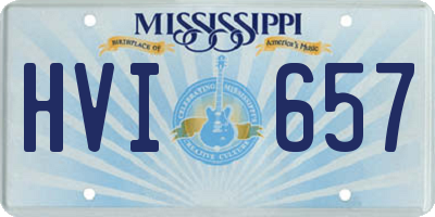 MS license plate HVI657