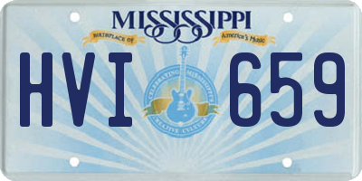 MS license plate HVI659