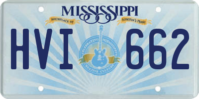 MS license plate HVI662