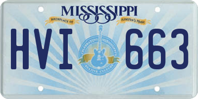 MS license plate HVI663