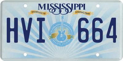 MS license plate HVI664