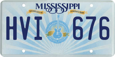 MS license plate HVI676