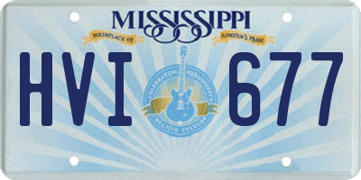MS license plate HVI677