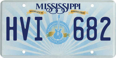 MS license plate HVI682