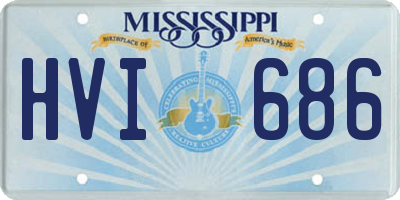 MS license plate HVI686