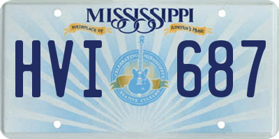 MS license plate HVI687