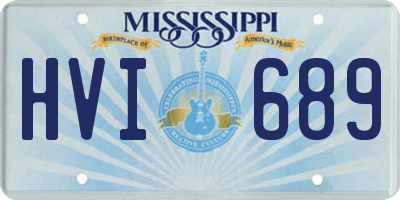 MS license plate HVI689