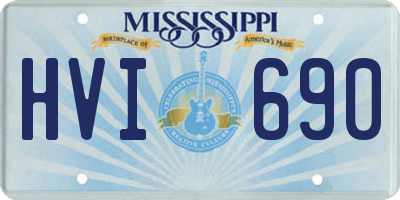 MS license plate HVI690
