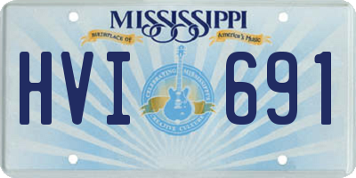 MS license plate HVI691