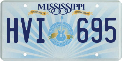 MS license plate HVI695