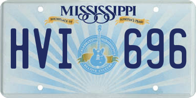 MS license plate HVI696