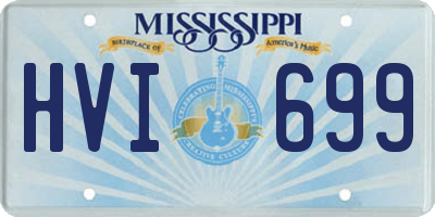 MS license plate HVI699