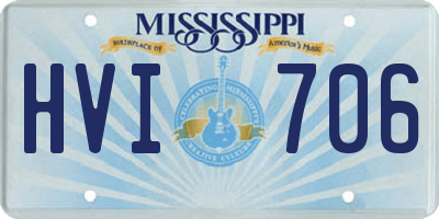 MS license plate HVI706