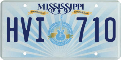 MS license plate HVI710