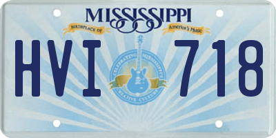 MS license plate HVI718