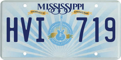 MS license plate HVI719