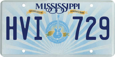 MS license plate HVI729