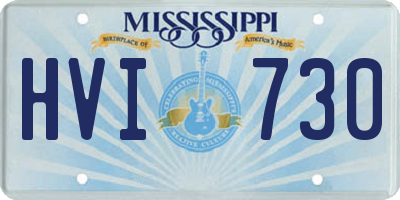 MS license plate HVI730