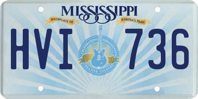 MS license plate HVI736