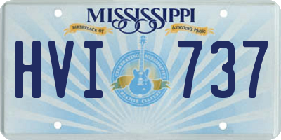 MS license plate HVI737