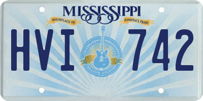MS license plate HVI742