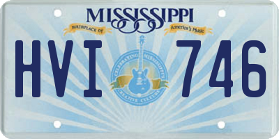 MS license plate HVI746