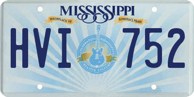 MS license plate HVI752