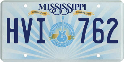 MS license plate HVI762