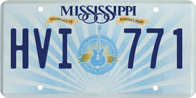 MS license plate HVI771