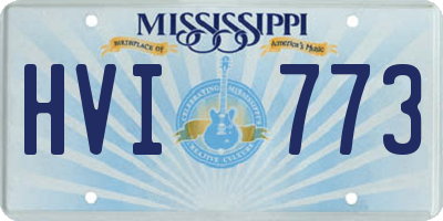 MS license plate HVI773