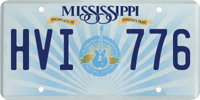 MS license plate HVI776