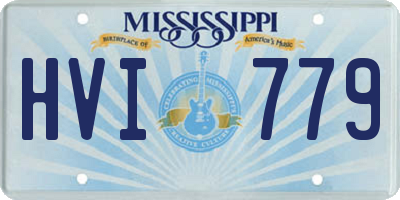 MS license plate HVI779