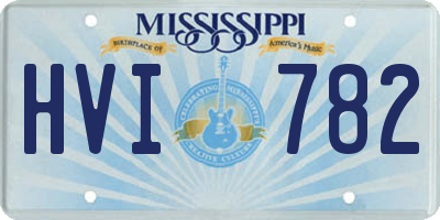 MS license plate HVI782