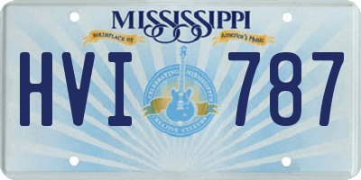 MS license plate HVI787