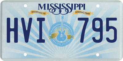 MS license plate HVI795