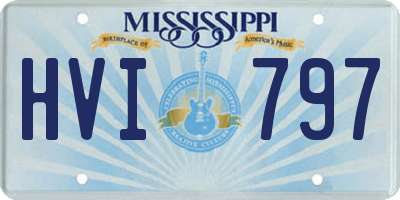 MS license plate HVI797