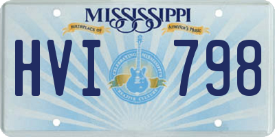 MS license plate HVI798