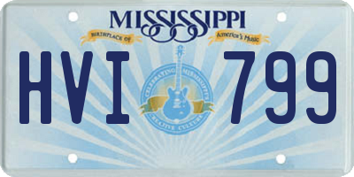 MS license plate HVI799