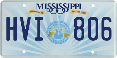 MS license plate HVI806