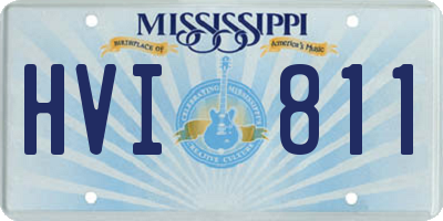 MS license plate HVI811