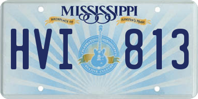 MS license plate HVI813