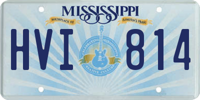 MS license plate HVI814