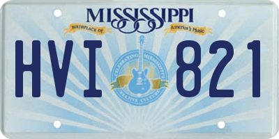 MS license plate HVI821