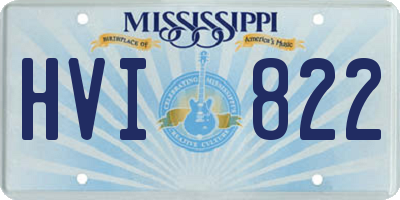 MS license plate HVI822