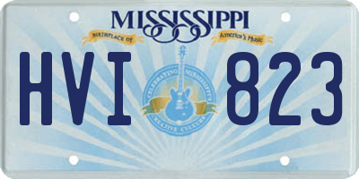 MS license plate HVI823