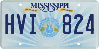 MS license plate HVI824